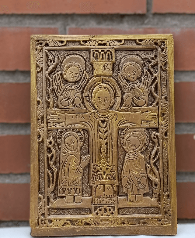 Cuadro Iconográfico de la Cruz (Relieve Románico)